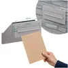 Sillar Durchwurf-Briefkasten in Silber – Mit verstellbarer Produktbild-Vorschau 3