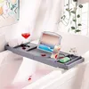 Tablette de bain Plateau réglable pour baignoire avec Voir les images du produit 4