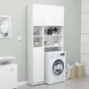 vidaXL Armoire de salle de bain blanche 32×25,5×190 cm Bois Voir les images du produit 10
