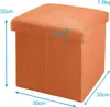 Intirilife Skládací taburet 30x30x30 cm v barvě MANDARINES Náhled obrázku produktu 2