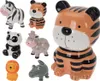 Kinderspardose Tiermotiv Keramik 18cm, Bunte Sparschwein, Produktbild-Vorschau 2