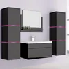 5 teiliges Waschplatz Badmöbel Komplettset inkl. LED Produktbild-Vorschau 6