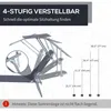 Outsunny Sonnenliege Gartenliege Relaxliege Dreibeinliege Produktbild-Vorschau 4
