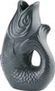 Gift Company Monsieur Carafon Vase / Karaffe Fisch L grau Produktbild-Vorschau 1