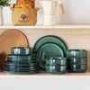 Set di stoviglie in Vetroceramica verde, 18 pezzi, per 6 Anteprima dell’immagine prodotto 7