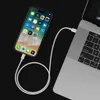 A smartphone is connected to a laptop via a USB-C cable. Produktbild-Vorschau