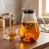 Arendo Glaskaraffe mit Edelstahl Deckel, 2 L, Wasserkaraffe Produktbild-Vorschau 7