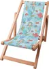 A beach chair with a mermaid pattern. Produktbild-Vorschau