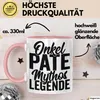 Patenonkel Tasse Geschenk Onkel Pate Mythos Legende (Rosa) Produktbild-Vorschau 3