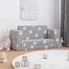 The Living Store Dětská rozkládací pohovka 2místná světle Náhled obrázku produktu 2