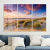 DEQORI Glasbild Echtglas 3x50x100 cm 'Abendroter Produktbild-Vorschau 4