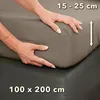 STUDIO Basic Spannbettlaken 100x200cm, 100% gekämmte Produktbild-Vorschau 4