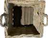 Feuerholzkorb Kaminholzkorb Holzkorb 50x50x45cm Rattan Produktbild-Vorschau 4