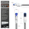 Kabel krosowy Primewire CAT 8 w powłoce bawełnianej - kabel Podgląd zdjęcia produktu 2