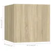 vidaXL Szafka wisząca pod TV dąb sonoma 30,5x30x30 cm Podgląd zdjęcia produktu 20