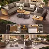 Ensemble de canapés de jardin en L Merax avec 2 tables Voir les images du produit 5