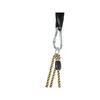 A close-up of a rope swing attachment with a carabiner clip and a black bead. Anteprima dell’immagine prodotto