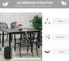 Outsunny Gartentisch für 6 Personen Esstisch Aluminiumtisch Produktbild-Vorschau 5