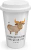 Mr. & Mrs. Panda Mehrwegbecher Sternzeichen Stier - Weiß - Produktbild-Vorschau 1