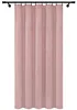 A pink velvet curtain hanging from a black curtain rod against a white background. Podgląd zdjęcia produktu