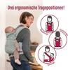 Manduca XT Babytrage Baumwolle Schwarz, Grau Produktbild-Vorschau 4