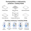 Materac 140x190 cm, wysokość 22 cm, z wbudowanym topperem, Podgląd zdjęcia produktu 8