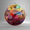 Wanduhr - Rund - Glasuhr - Abstraktion modern - 30x30cm - Produktbild-Vorschau 3