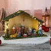 30 LED Weihnachtskrippe Weihnachtsdeko Weihnachten Krippe Produktbild-Vorschau 2