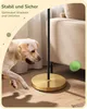 EDISHINE Stehlampe Wohnzimmer, Baumwoll-Leinenschirm, Produktbild-Vorschau 4