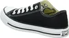 A black Converse All Star shoe is shown from the side against a white background. Voir les images du produit