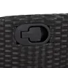 vidaXL 7-tlg. Garten-Essgruppe mit Kissen Schwarz Poly Produktbild-Vorschau 5