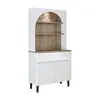 Roomart VENEDIK Küchenschrank 90 cm breit, Weiß-Eiche Produktbild-Vorschau 5