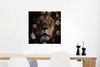 MuchoWow® Poster Blumen - Löwe - Dschungel 50x50 cm - Produktbild-Vorschau 5