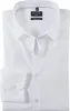A folded white men's dress shirt is laid flat on a white background. Produktbild-Vorschau