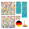 200 Stück Nationalflaggen-Stecknadeln, Edelstahl im Produktbild-Vorschau 1