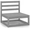 Cloris Designermöbel 9-tlg. Garten-Lounge-Set Grau Kiefer Produktbild-Vorschau 6