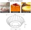 50 Stück Silber Ton Edelstahl Egg Tart Mold Schüssel-Form Produktbild-Vorschau 3