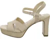 Tamaris Damen Sandalette Leder Cut-Outs Plateau High Heel Produktbild-Vorschau 7