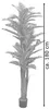 Palmier Cocotier Plante Arbre Artificiel 180cm Bois Voir les images du produit 6