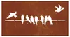vidaXL Décoration murale de jardin 105x55 cm acier corten Voir les images du produit 4