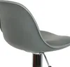 A close-up view of a gray bar stool. Produktbild-Vorschau