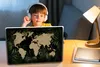 MuchoWow® Laptop Aufkleber Sticker Cover Weltkarte - Braun Produktbild-Vorschau 3