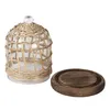 Clayre & Eef Glocke Ø 18x23 cm Braun Glas Produktbild-Vorschau 2