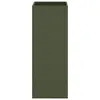 vidaXL Fioriera verde oliva 32x29x75 cm in acciaio Anteprima dell’immagine prodotto 4