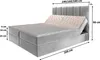 Masseno Boxspringbett BARINO 140x200 cm Komplett-Set mit Produktbild-Vorschau 7