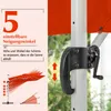COSTWAY Sonnenschirm Ø300cm, Terrassenschirm mit Kreuzfuß, Produktbild-Vorschau 6