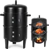 Izrielar 3 in 1 Smoker Räuchertonne  Ø 40 cm Räucherofen Produktbild-Vorschau 12