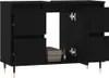 A black cabinet with doors open, showing some items inside. Anteprima dell’immagine prodotto