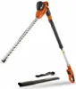 A pole hedge trimmer with its accessories laid out on a white background. Náhled obrázku produktu
