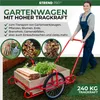 Vozík Optimus, přepravní vozík, s dřevěným boxem, max. 240 Náhled obrázku produktu 3